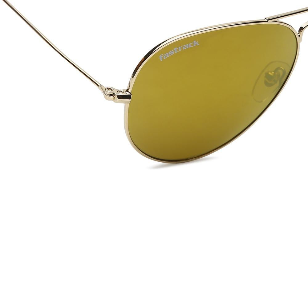 Gold Aviator Men Sunglasses (M165BR23G|57)