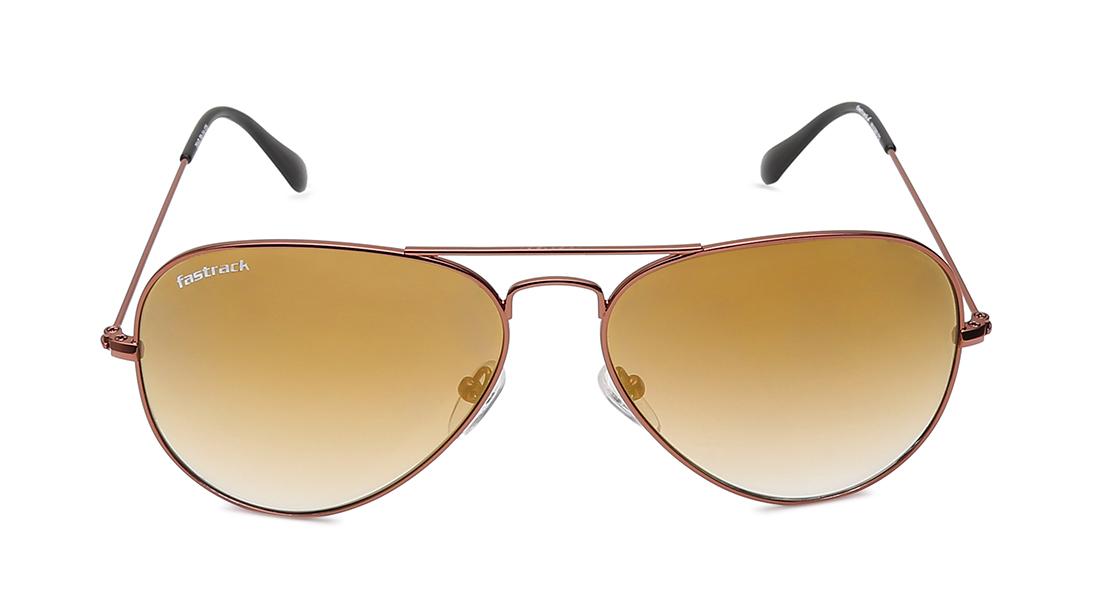 Gold Aviator Men Sunglasses (M165BR37G|58)