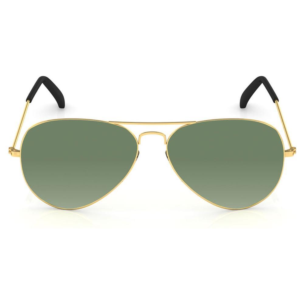 Gold Aviator Men Sunglasses (M165GR8P|57)