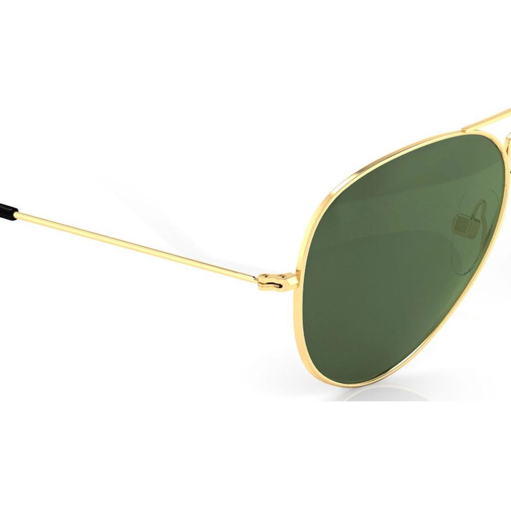 Gold Aviator Men Sunglasses (M165GR8P|57)