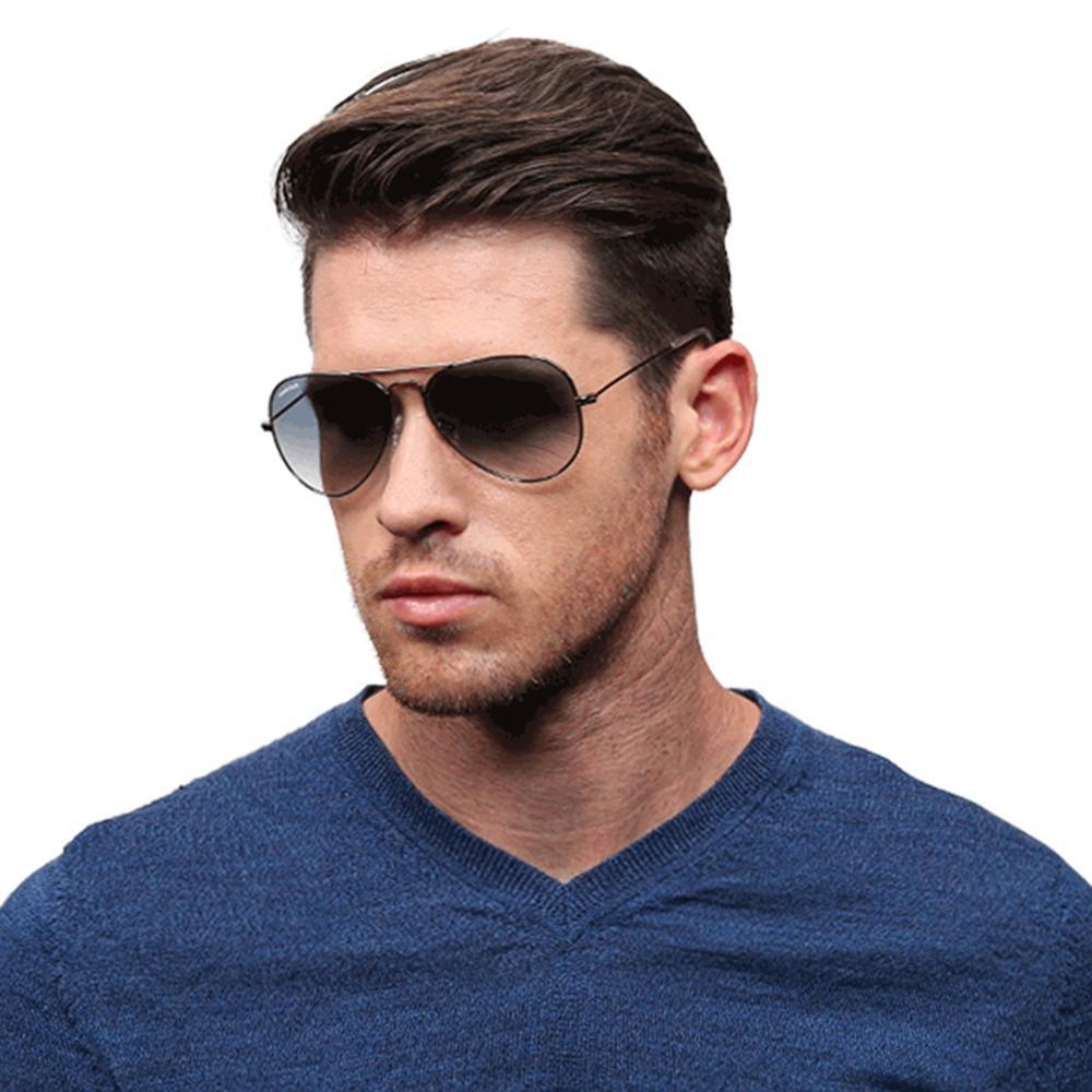 Grey Aviator Men Sunglasses (M165GY19G|57)