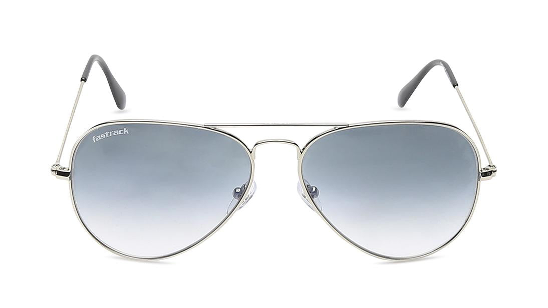 Silver Aviator Men Sunglasses (M165GY20G|57)