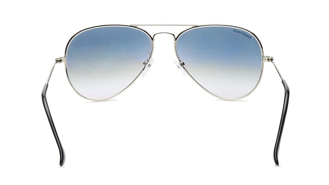 Silver Aviator Men Sunglasses (M165GY20G|57)