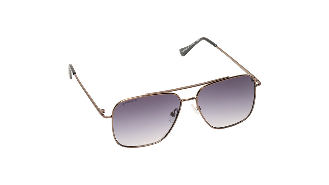 Smoke Gradient Navigator Rimmed Sunglasses (M253BK6V)