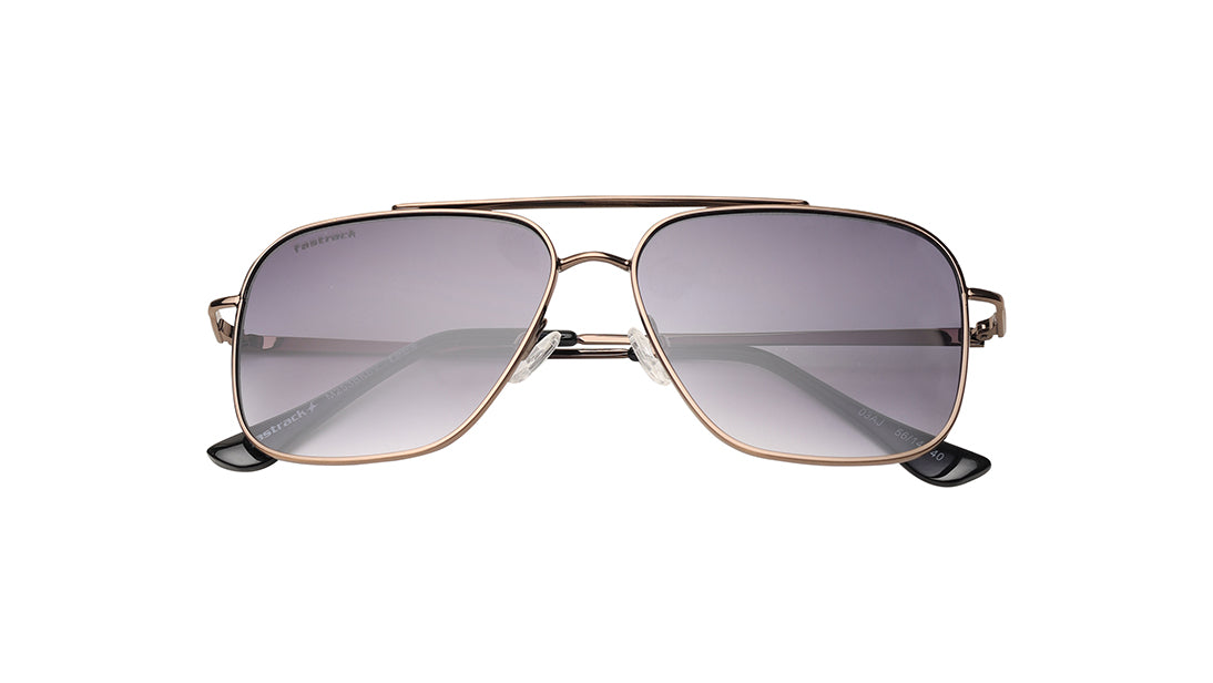 Smoke Gradient Navigator Rimmed Sunglasses (M253BK6V)