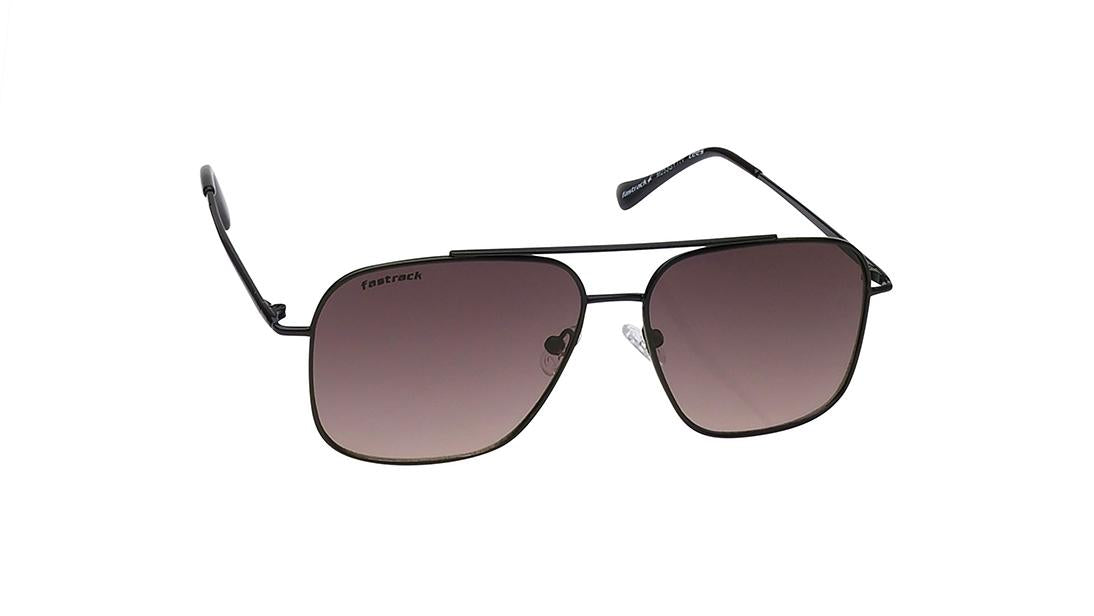 Black Navigator Rimmed Sunglasses From Fastrack-M253GY11V