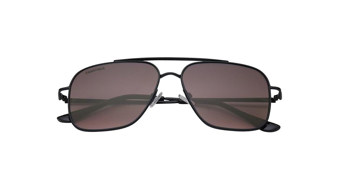 Black Navigator Rimmed Sunglasses From Fastrack-M253GY11V