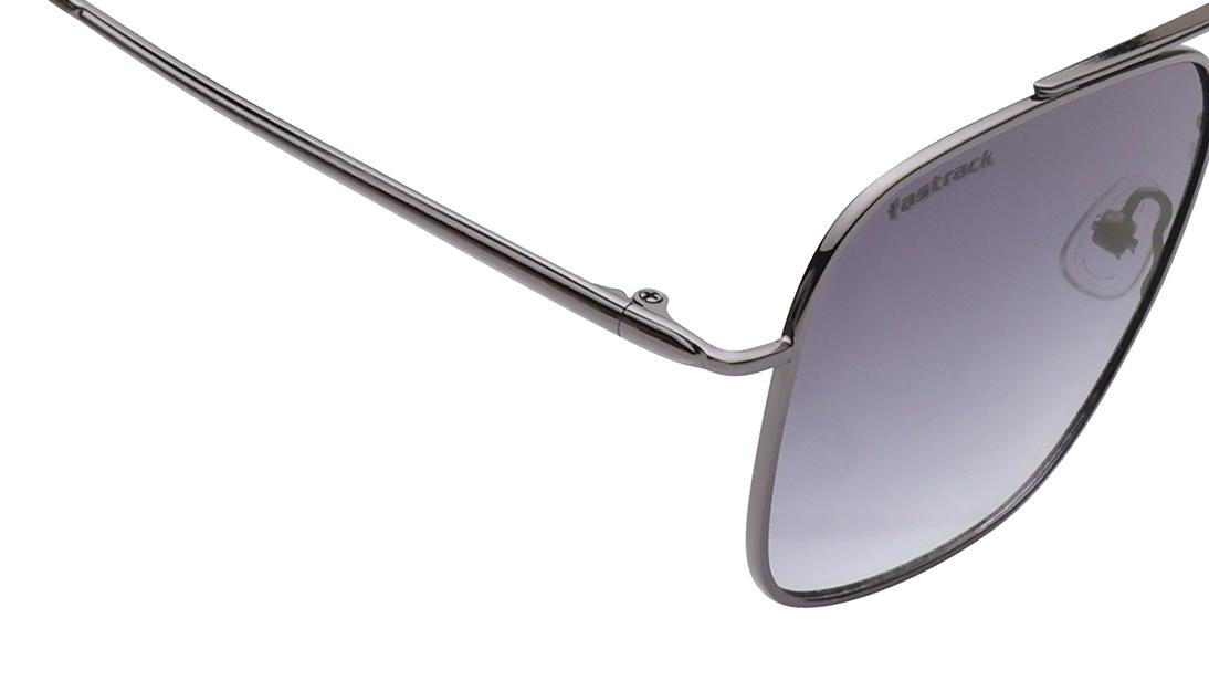 Grey Navigator Rimmed Sunglasses From Fastrack-M253PL9V