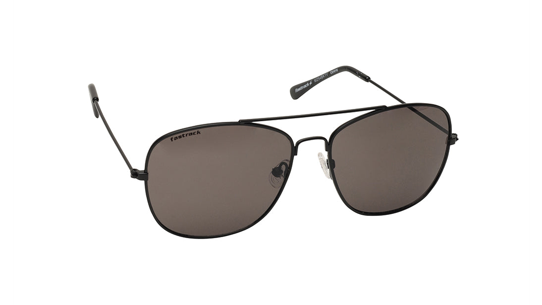 Black Navigator Rimmed Sunglasses (M254BK1V)