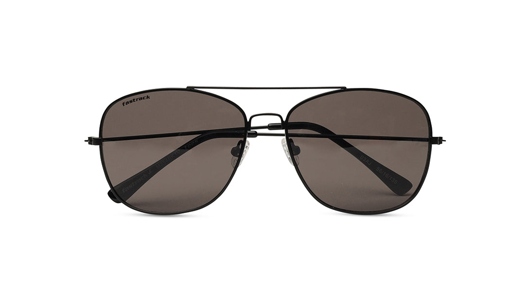 Black Navigator Rimmed Sunglasses (M254BK1V)