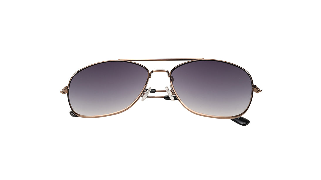 Smoke Gradient Navigator Rimmed Sunglasses (M254BK4V)