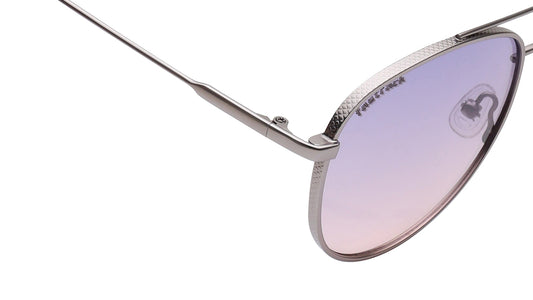 Grey Aviator Rimmed Sunglasses From Fastrack(M256PR5)