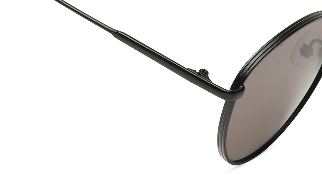 Black Round Rimmed Sunglasses (M257BK1V)