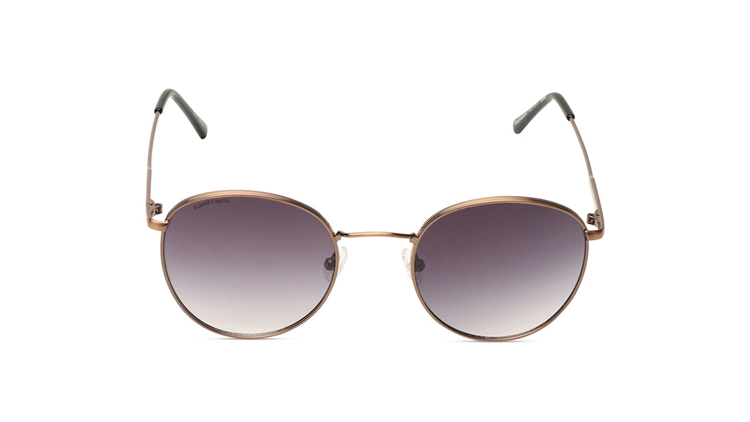 Smoke Gradient Round Rimmed Sunglasses (M257BK8V)