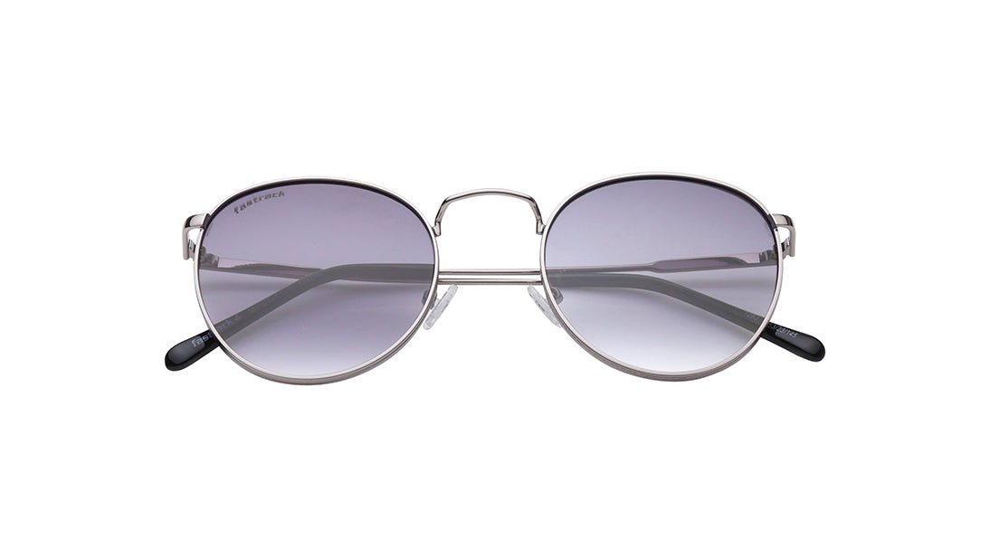 Shiny Light Gun Round Unisex Sunglasses