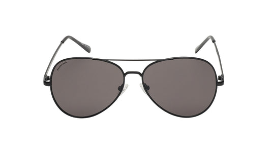 Smoke Gradient Aviator Rimmed Sunglasses