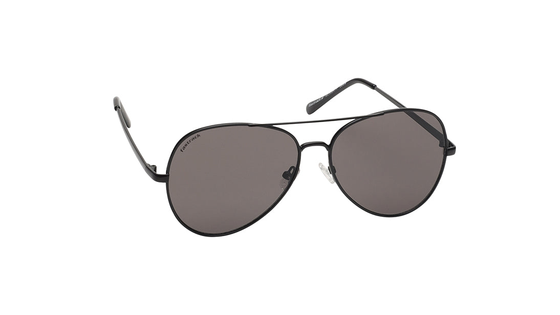 Smoke Gradient Aviator Rimmed Sunglasses