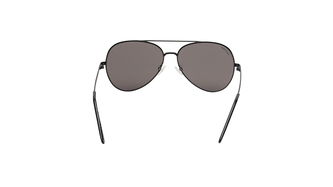 Smoke Gradient Aviator Rimmed Sunglasses