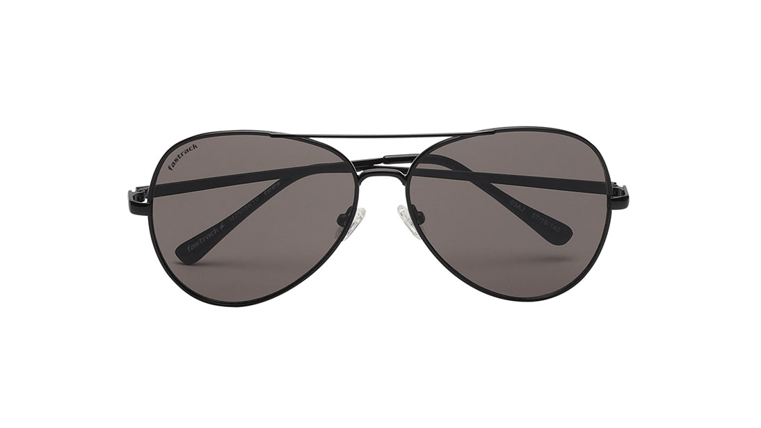 Smoke Gradient Aviator Rimmed Sunglasses