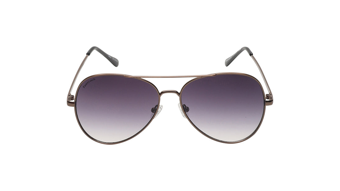 Smoke Gradient Pilot Rimmed Sunglasses (M258BK3V)