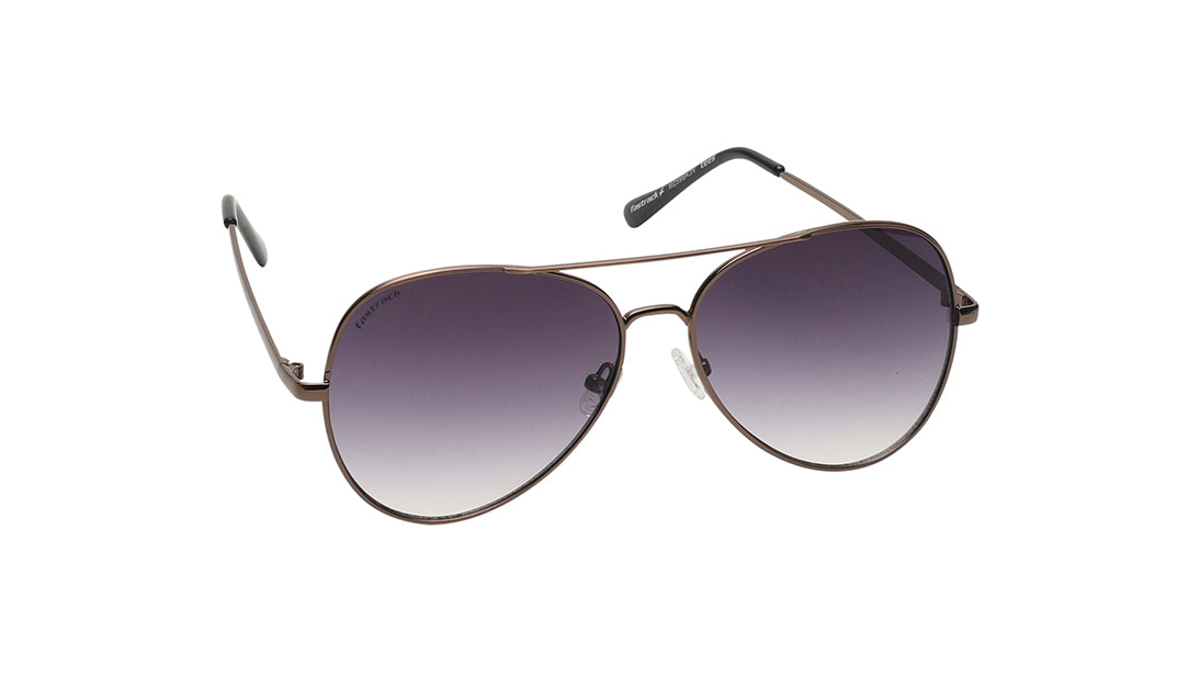 Smoke Gradient Pilot Rimmed Sunglasses (M258BK3V)