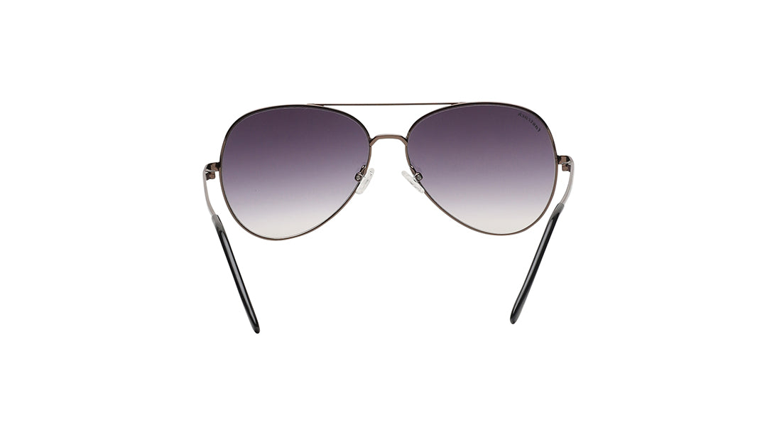 Smoke Gradient Pilot Rimmed Sunglasses (M258BK3V)