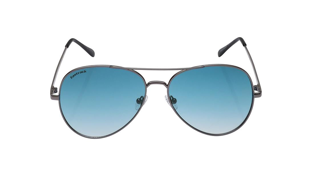 Blue Aviator Rimmed Sunglasses From Fastrack