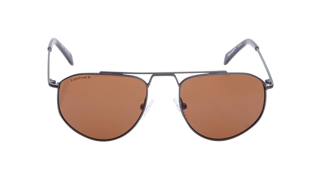 Smoke Gradient Navigator Rimmed Sunglasses(M262BK2V)