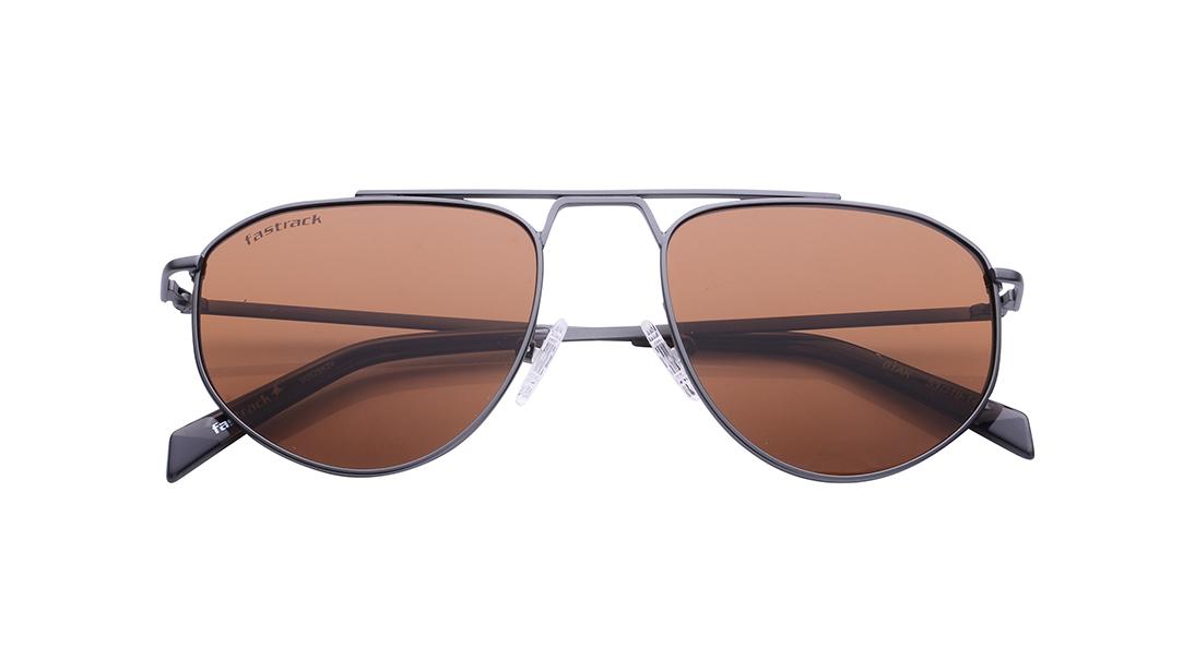 Smoke Gradient Navigator Rimmed Sunglasses(M262BK2V)