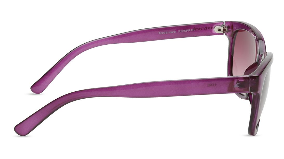 Purple Wayfarer Women Sunglasses (P286PR1F|50)