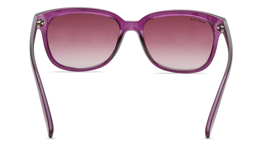 Purple Wayfarer Women Sunglasses (P286PR1F|50)