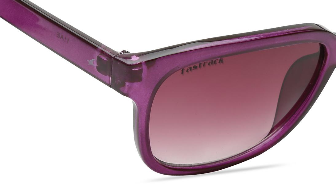 Purple Wayfarer Women Sunglasses (P286PR1F|50)