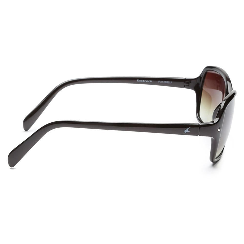 Brown Bugeye Women Sunglasses (P312BR1F|57)