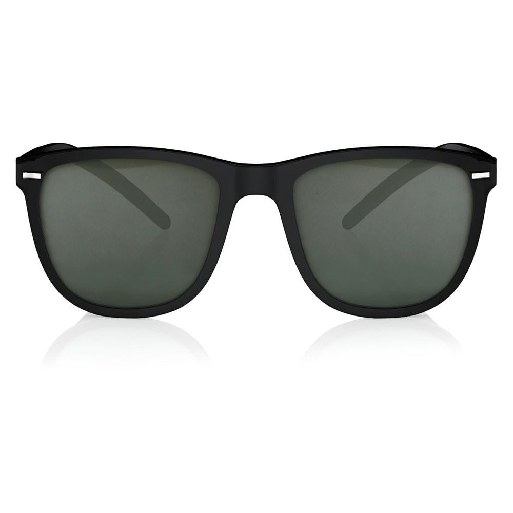 Black Wayfarer Men Sunglasses (P365GR3P|53)