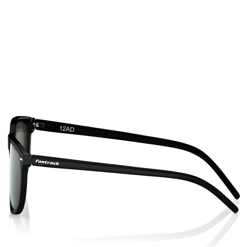 Black Wayfarer Men Sunglasses (P365GR3P|53)