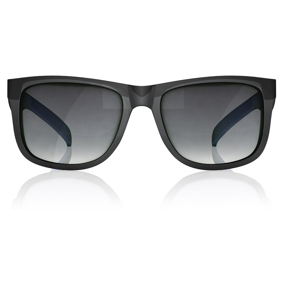 Black Wayfarer Men Sunglasses (P366BK1|55)