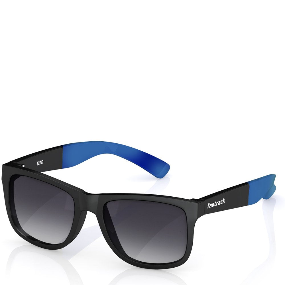 Black Wayfarer Men Sunglasses (P366BK1|55)