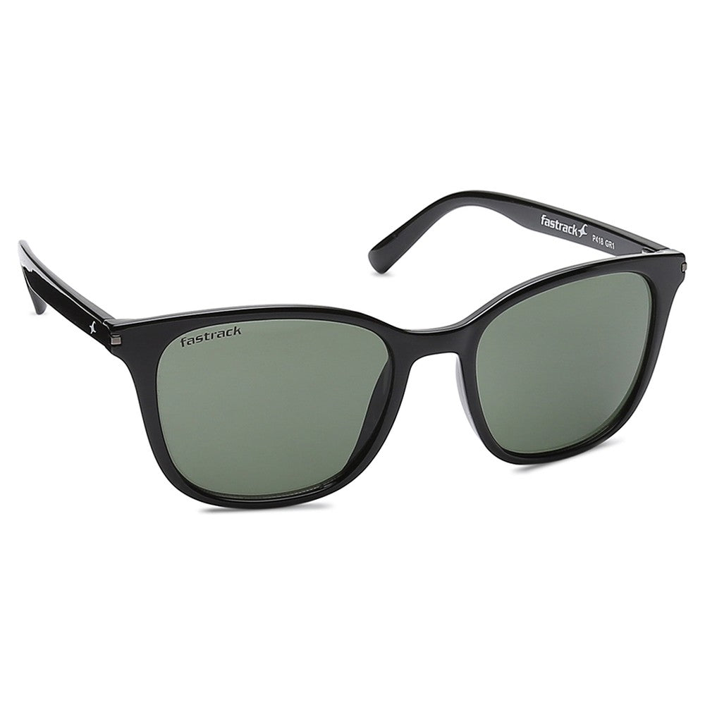 Black Square Men Sunglasses-P418GR1