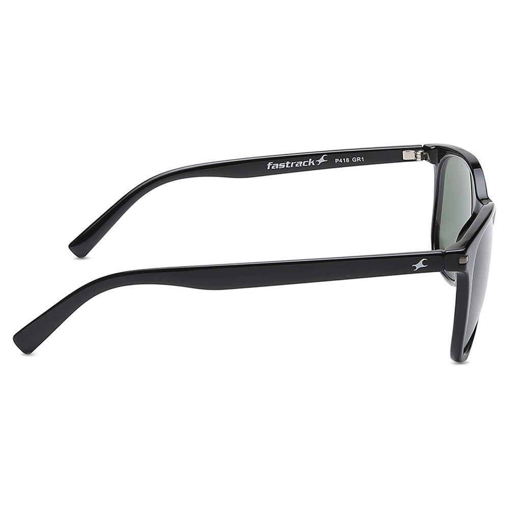 Black Square Men Sunglasses-P418GR1