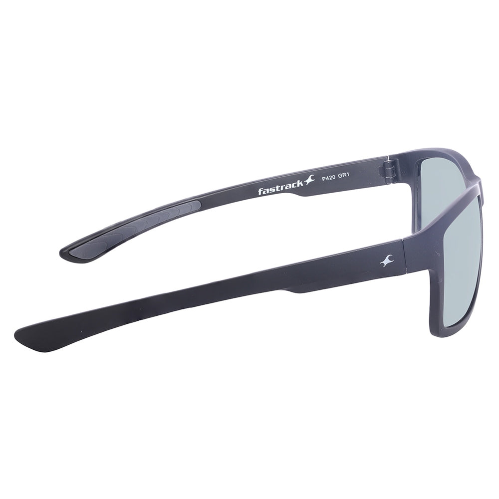 Black Square Men Sunglasses (P420GR1|58)