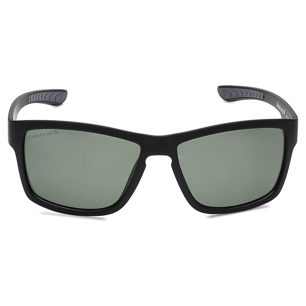 Black Square Men Sunglasses (P420GR4P|58)