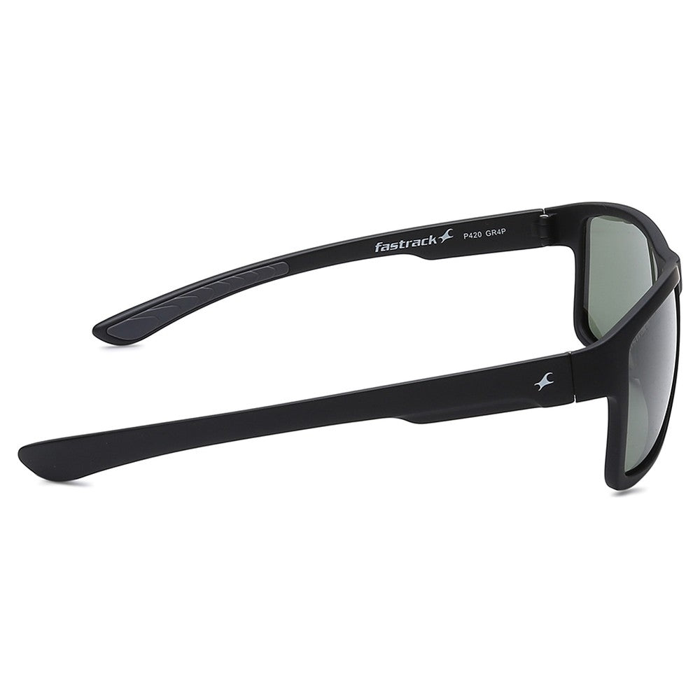 Black Square Men Sunglasses (P420GR4P|58)