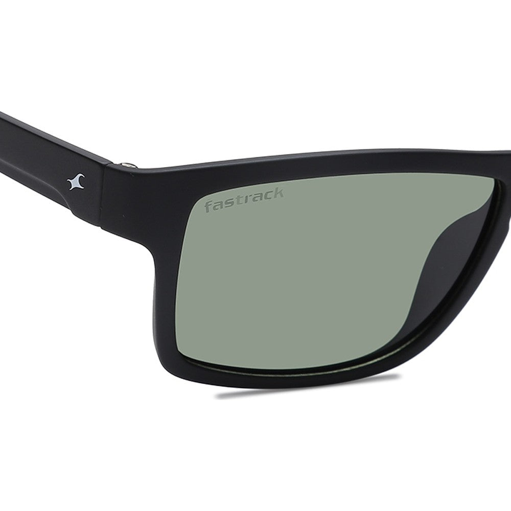 Black Square Men Sunglasses (P420GR4P|58)