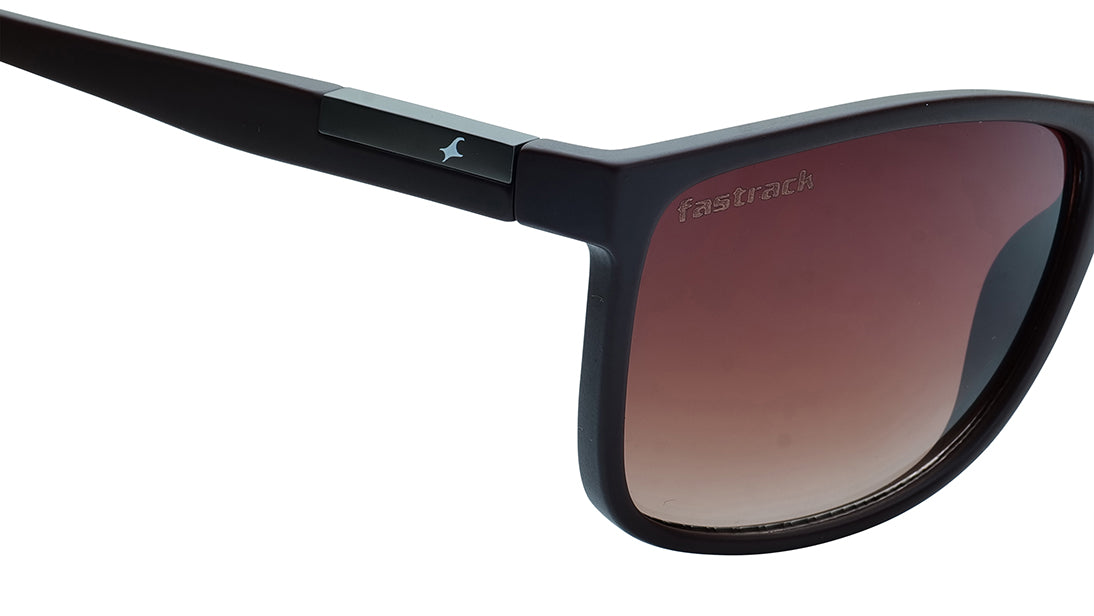 Brown Square Rimmed Sunglasses From Fastrack (P429BR14V)