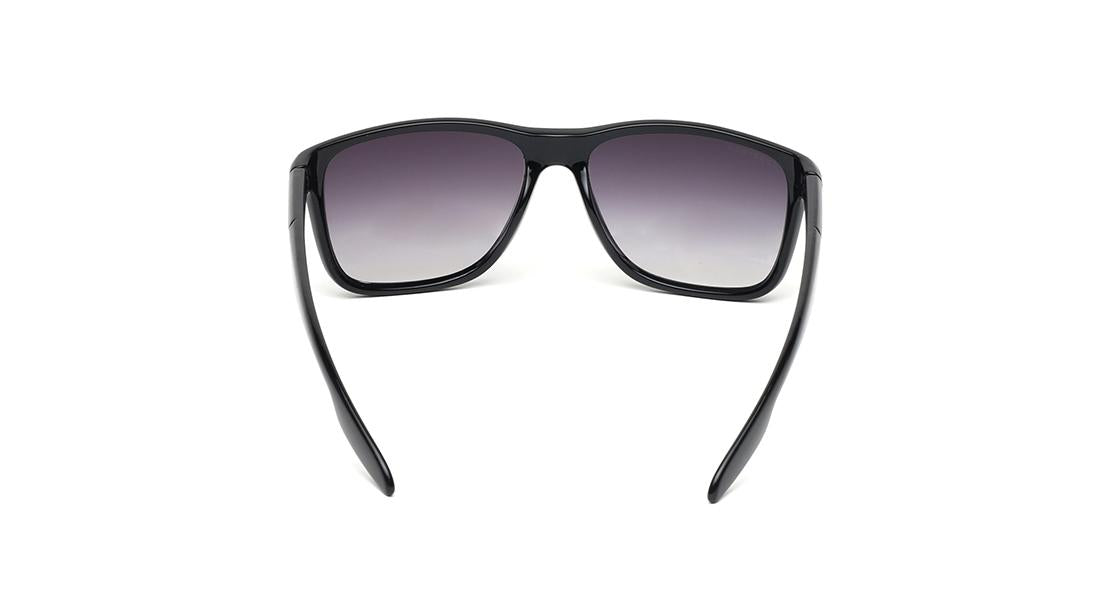 Black Square Rimmed Sunglasses (P468BK1V)