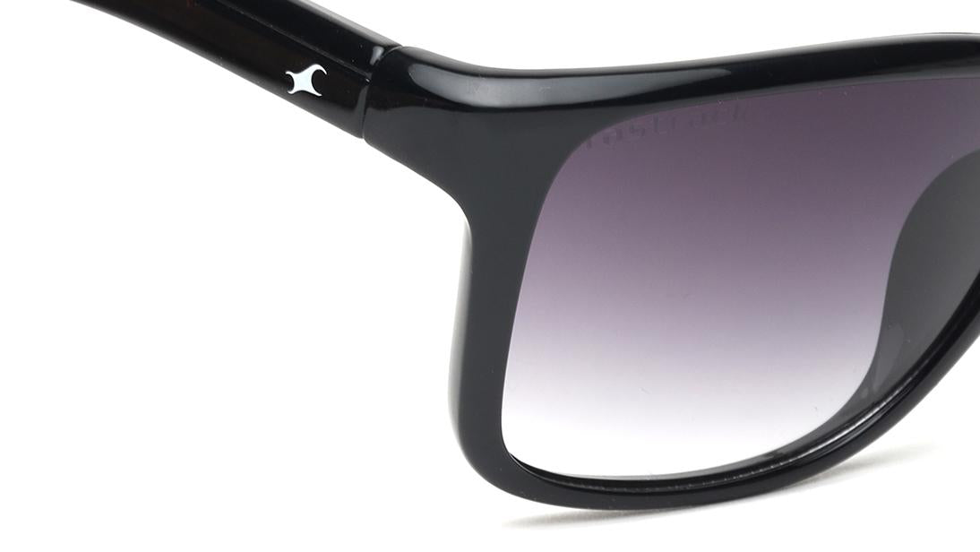 Black Square Rimmed Sunglasses (P468BK1V)