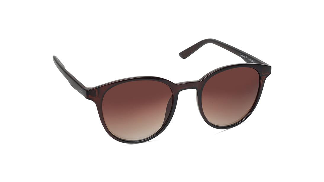 Brown Round Rimmed Sunglasses (P469BR2V)