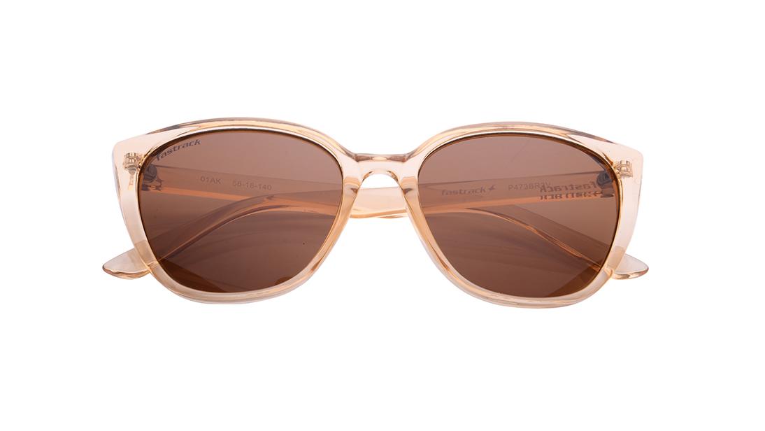 Brown CatEye Rimmed Sunglasses-P473BR3V