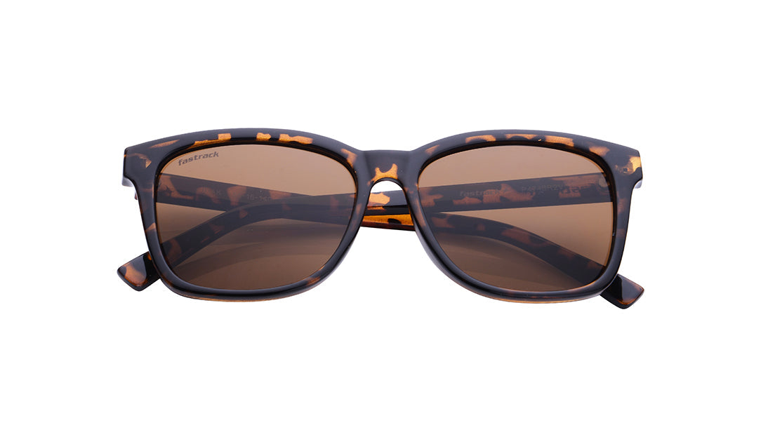 Brown Rectangle Rimmed Sunglasses(P474BR2V)