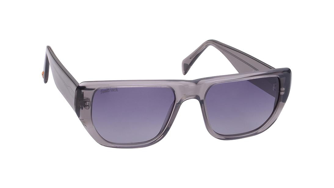 Grey Geometric Rimmed Sunglasses(P479GY2PV)